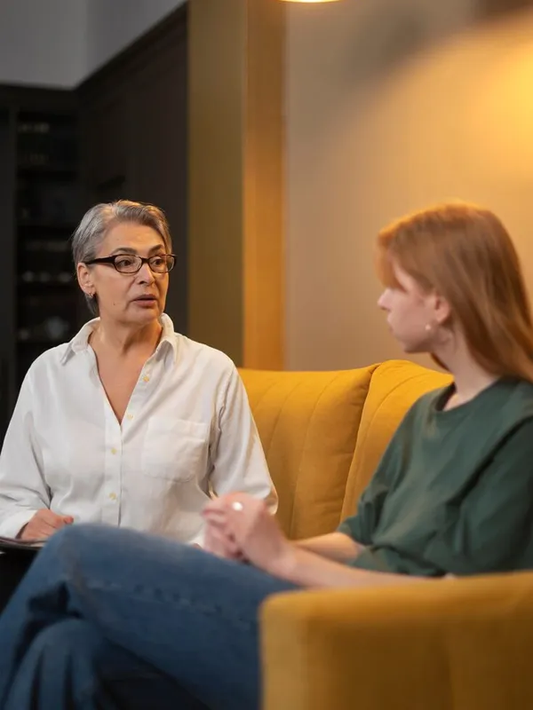 Adult finding clarity through therapy