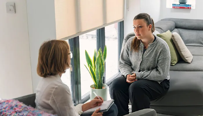 Therapy session in a warm setting